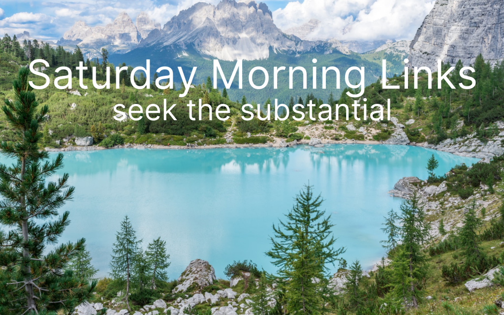 Saturday Morning Links