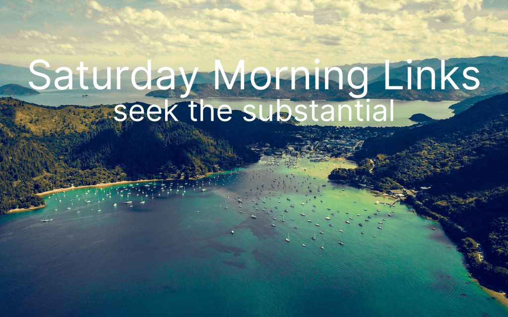 Saturday Morning Links