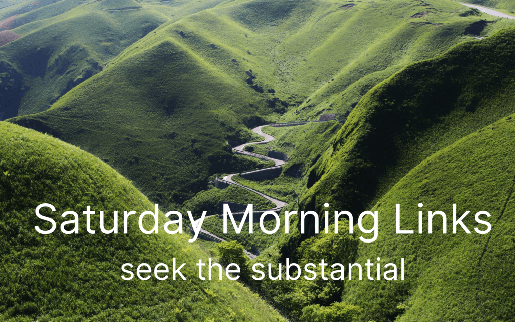 Saturday Morning Links