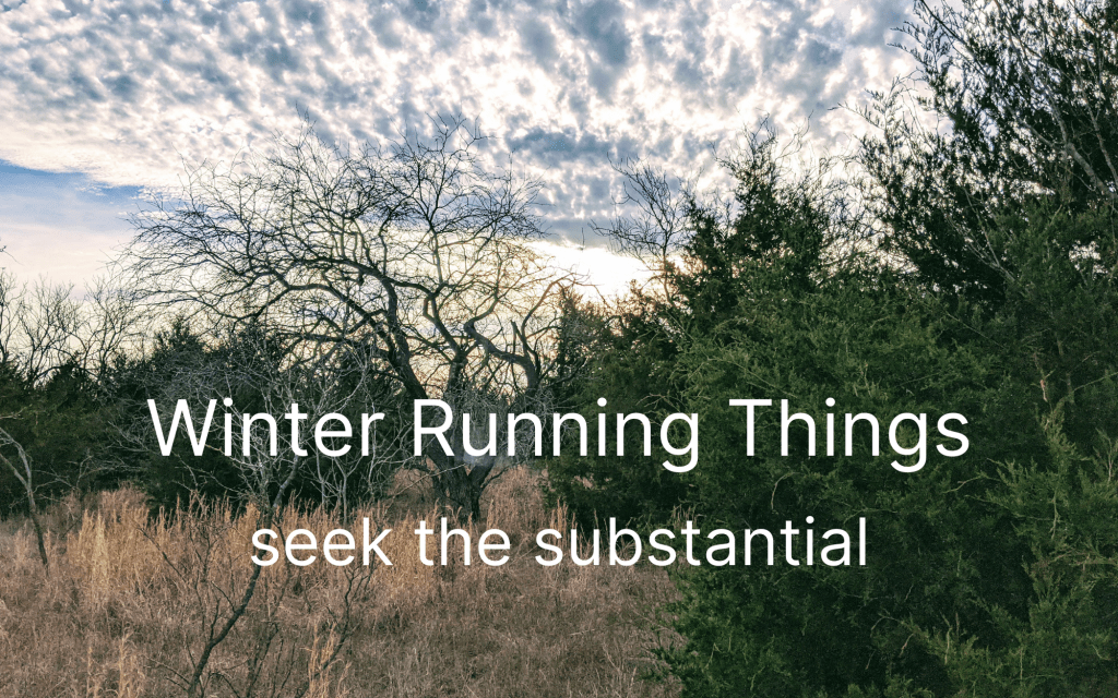 Winter Running Things