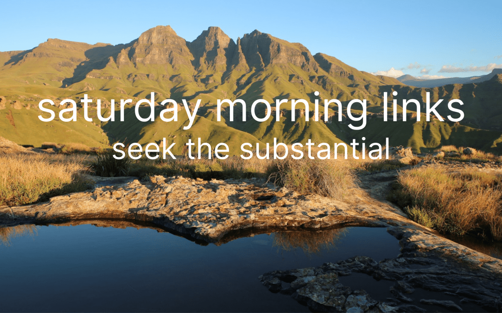 Saturday Morning Links