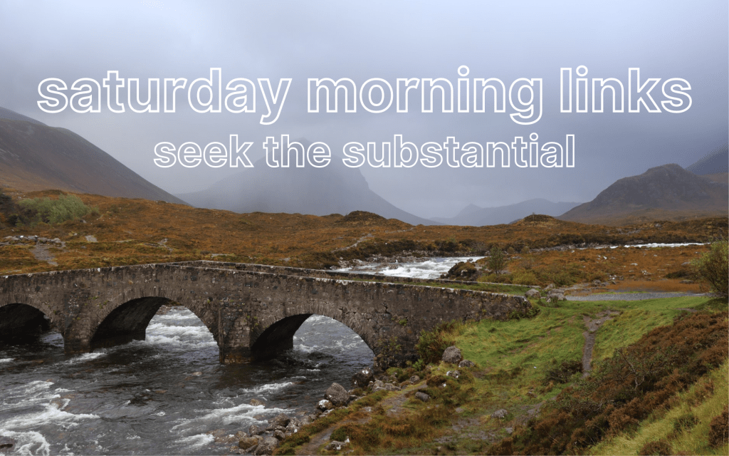 Saturday Morning links