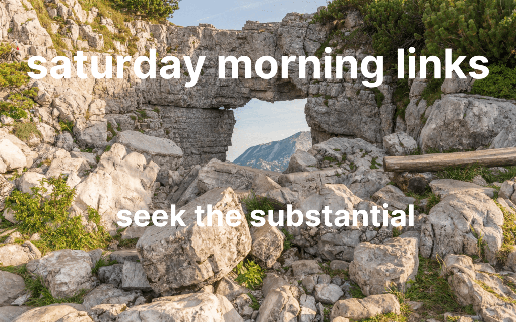 Saturday Morning Links