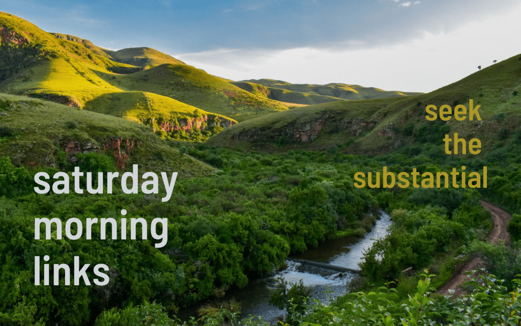 Saturday morning links