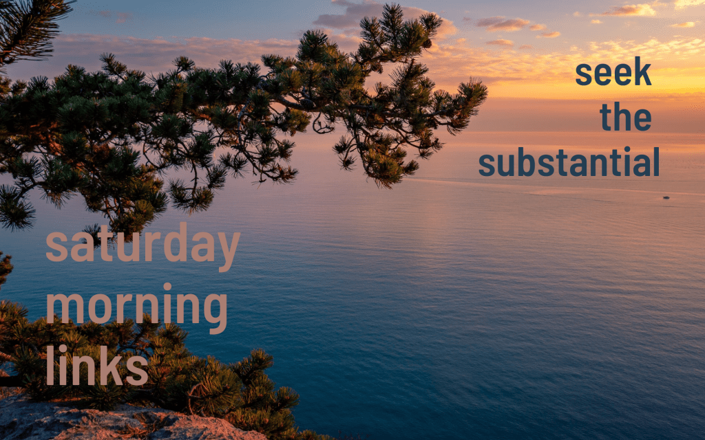 Saturday Morning Links