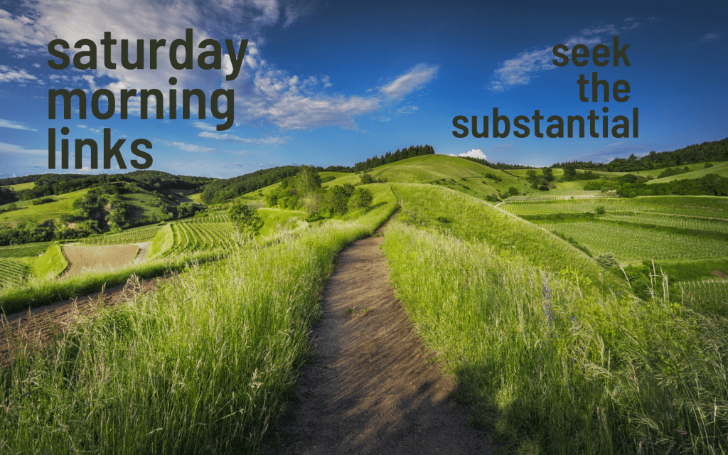 Saturday Morning Links