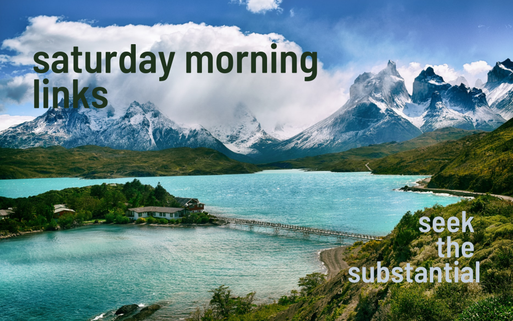 Saturday Morning Links