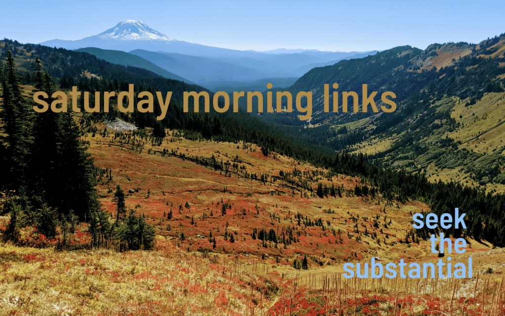 Saturday Morning Links