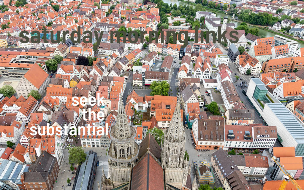 Saturday Morning Links