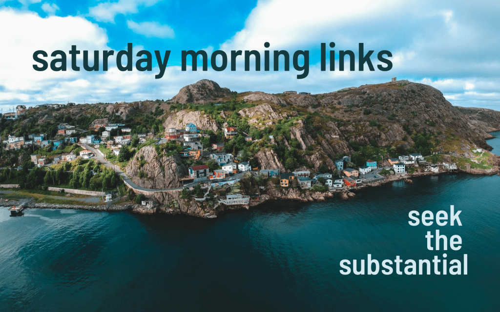 Saturday Morning Links