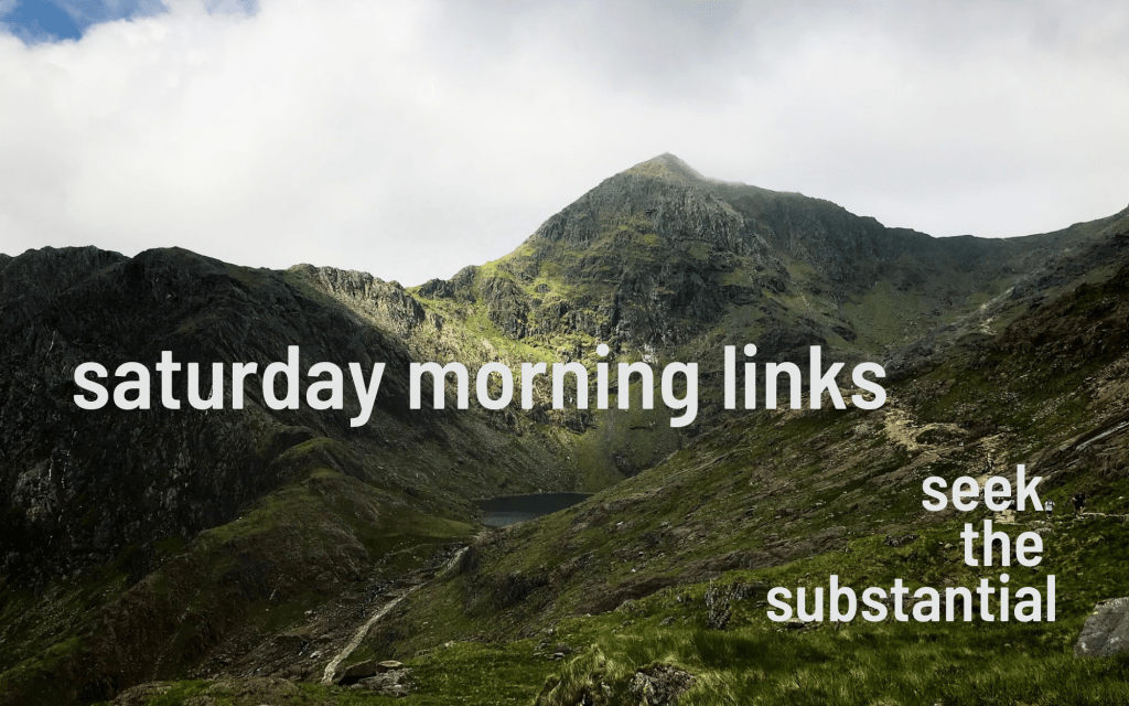 Saturday Morning Links