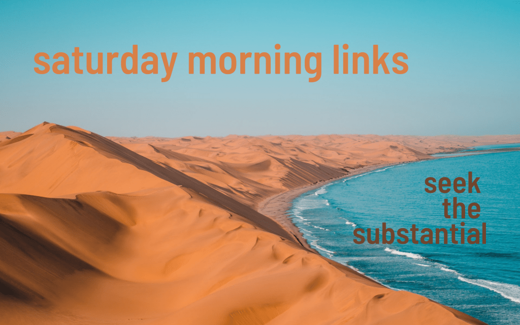 Saturday Morning Links