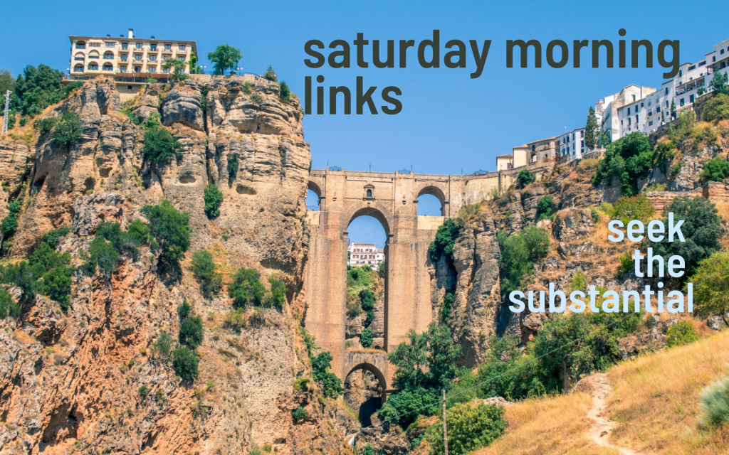 Saturday Morning Links