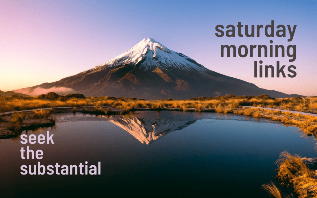 Saturday Morning Links