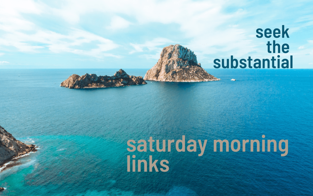 Saturday Morning Links